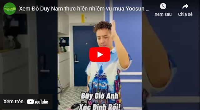Video Đỗ Duy Nam chia sẻ về kem yoosun rau má
