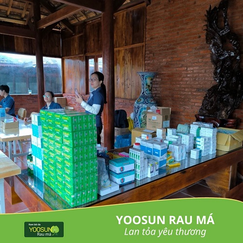 Nhãn hàng kem Yoosun Rau má đồng hành cùng bệnh viện quốc tế