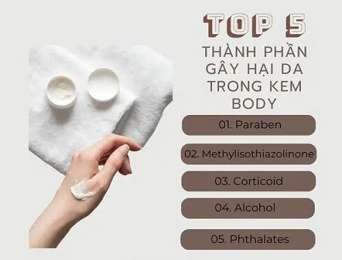 Hiện tượng dị ứng kem body