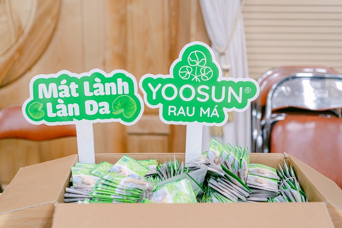 Kem rau má yoosun tài trợ sự kiện