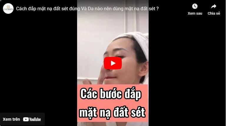 Video da khô dùng mặt nạ đất sét được không