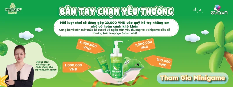 banner chân trang chương trình yoosun rau má
