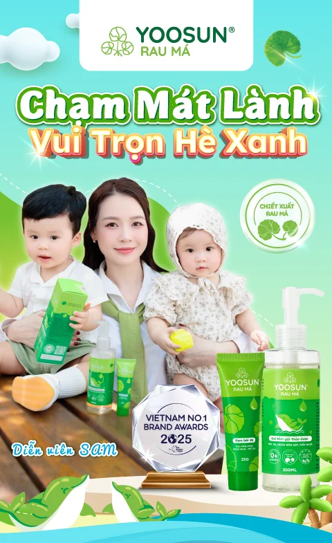 Banner nhãn hàng yoosun rau má mobile