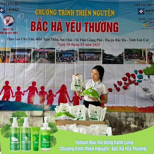 Chương trình thiện nguyện nhãn yoosun rau má tại bắc hà