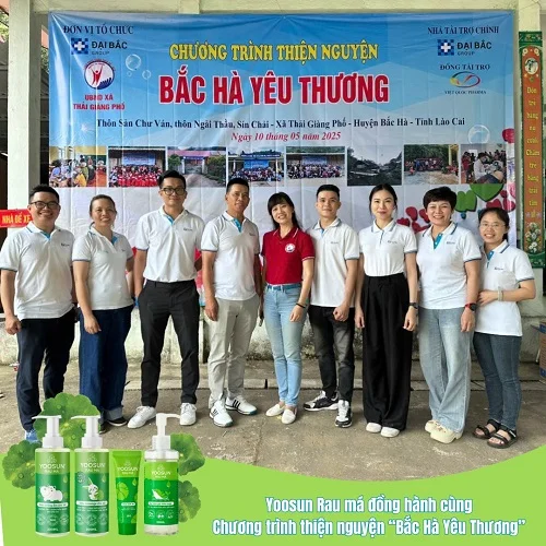 Chương trình thiện nguyện nhãn Yoosun Rau má