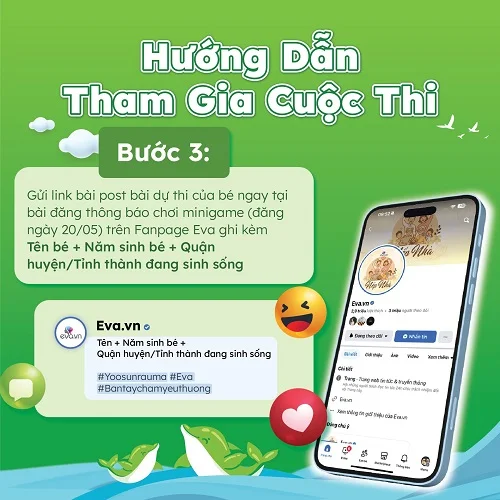 Nhãn hàng rau má tài trợ minigame