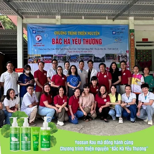 Nhãn hàng Yoosun Rau má thiện nguyện