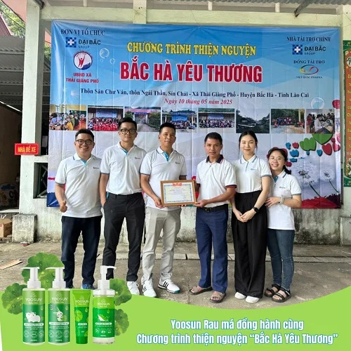 Thiện nguyện Yoosun Rau má