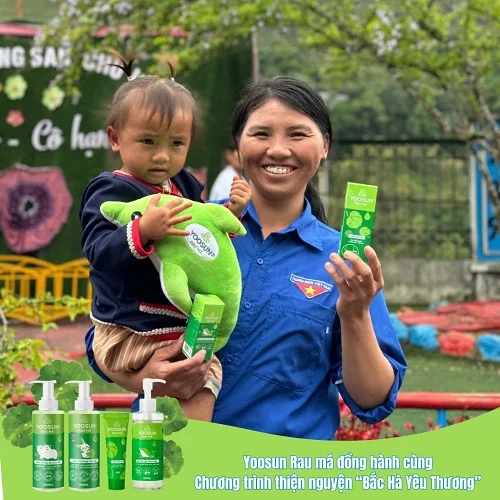 Yoosun Rau má chương trình thiện nguyện