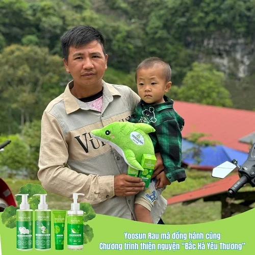 Yoosun Rau má thiện nguyện tại Bắc Hà