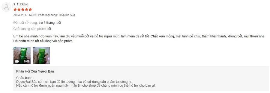 kem bôi da yoosun rau má có tốt không