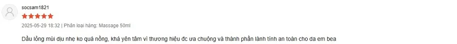 Review dầu massage Yoosun Rau má có tốt không