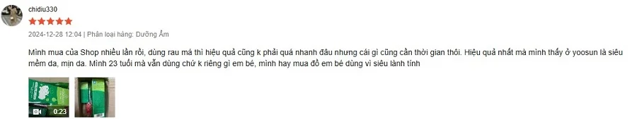 Sữa dưỡng ẩm rau má có tốt không 