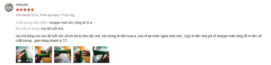 tuýp kem bôi da yoosun rau má có tốt không
