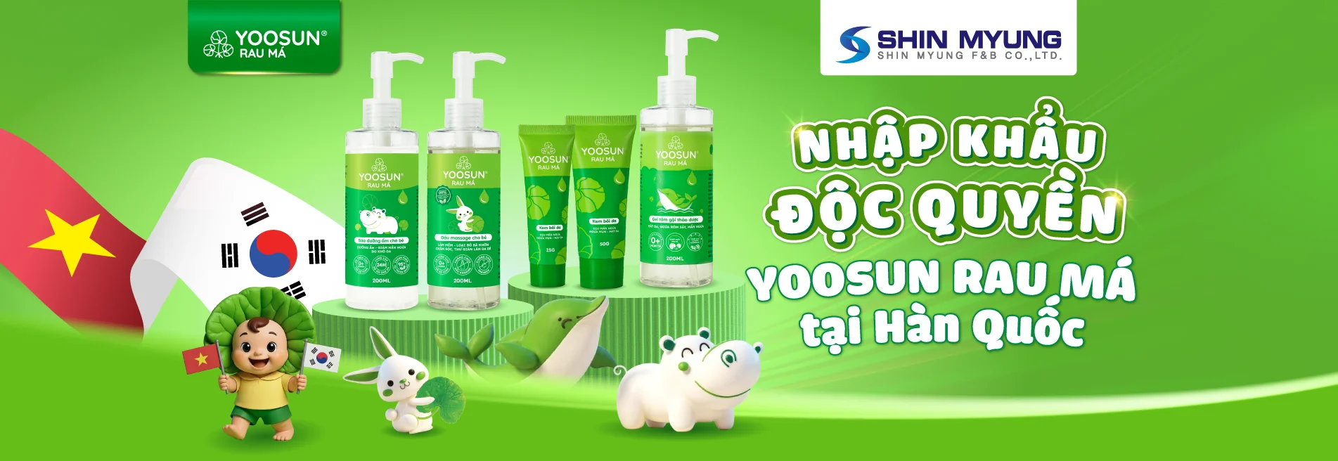 Yoosun rau má xuất khẩu sang hàn quốc