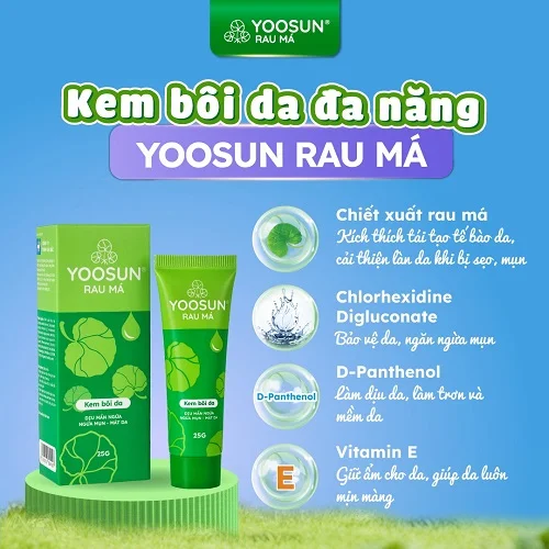 Kem Yoosun Rau má có trị mụn đầu đen không? Giải đáp Kem Yoosun Rau má có trị mụn đầu đen không