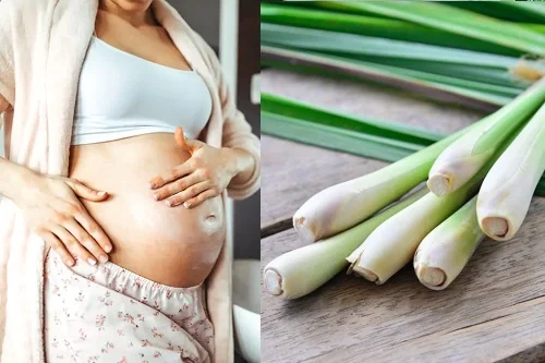 Bà bầu tắm nước lá sả được không