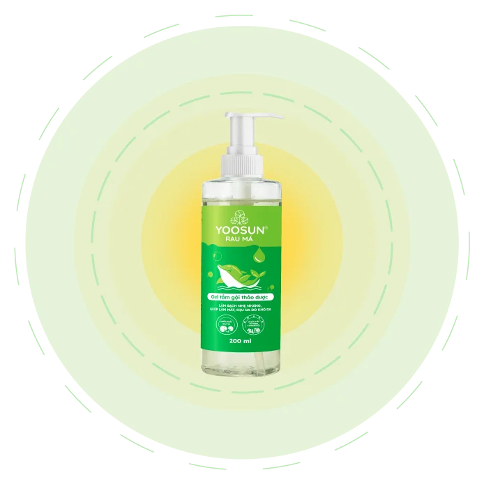 Hình ảnh gel tắm gội thảo dược cho bé yoosun rau má