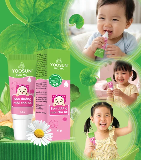 Hình ảnh son dưỡng môi Yoosun Rau má dành cho bé