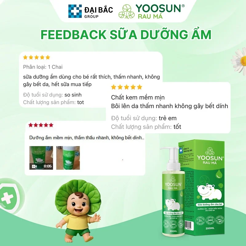 Tắm lá cúc tần cho bé