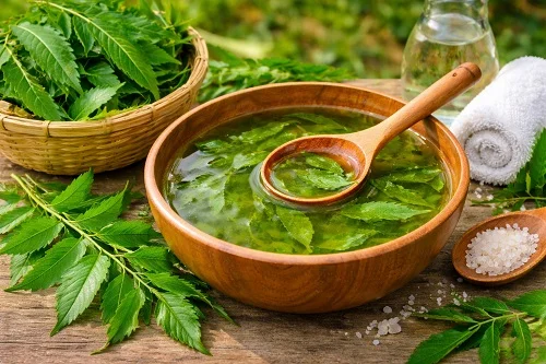 Cách tắm lá sầu đâu