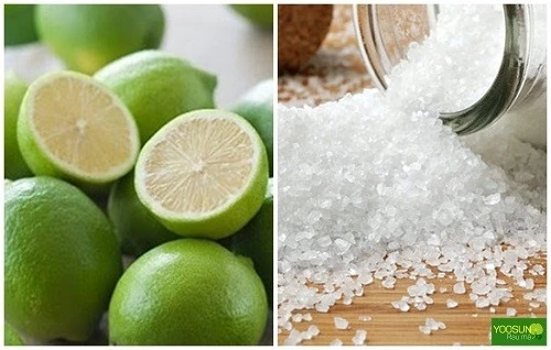 Cách trị mụn bằng chanh và muối