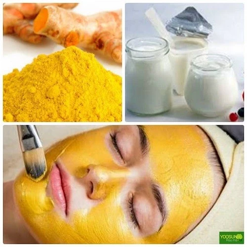 Mặt nạ trị thâm mụn bằng nghệ và sữa chua