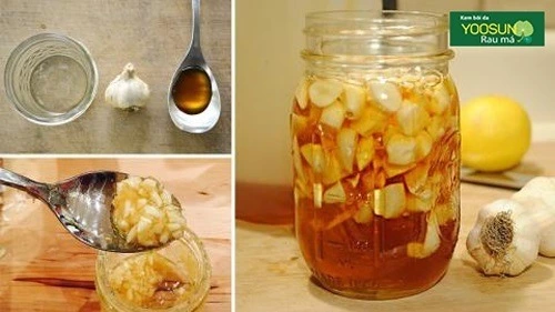 Hương dẫn trị mụn bằng tỏi ngâm mật ong