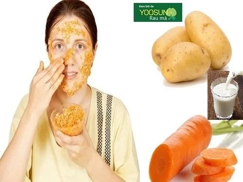 Mặt nạ cà rốt trắng da