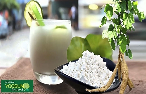 Cách trị mụn nội tiết bằng bột sắn dây