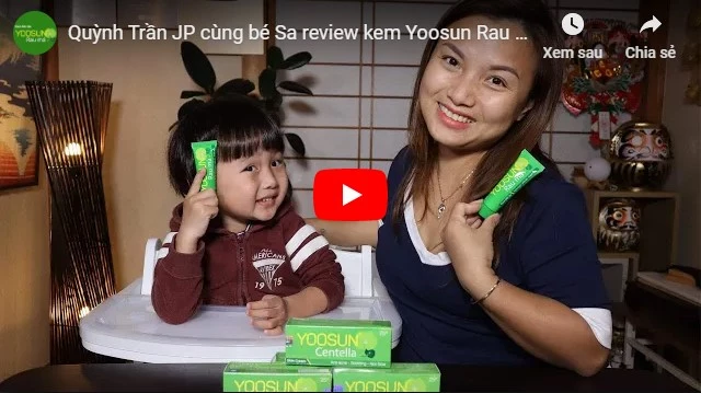 Video review kem Yoosun rau má từ quỳnh trần jp
