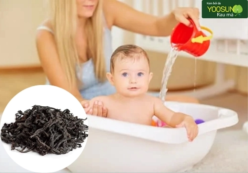 Cách tắm chè khô cho bé