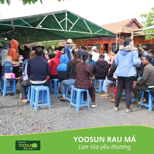Kem bôi da Yoosun rau má lan tỏa yêu thương