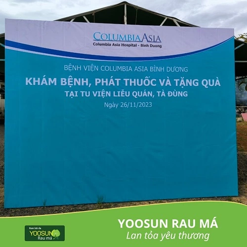 Yoosun rau má đồng hành cùng bệnh viện quốc tế